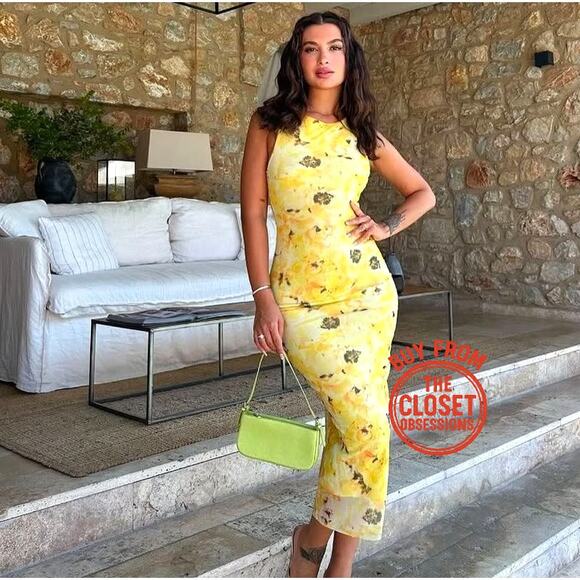 RARE!!! ZARA BLOGGER FAVE!!! Fitted Midi Dress NWT - Picture 4 of 16